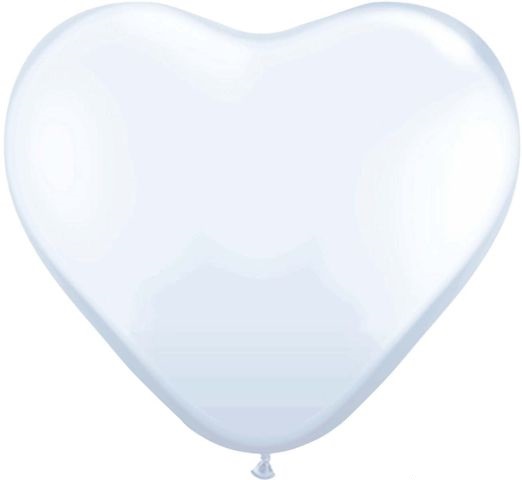 

Balony Serca Białe 10szt Komunia ślub wesele