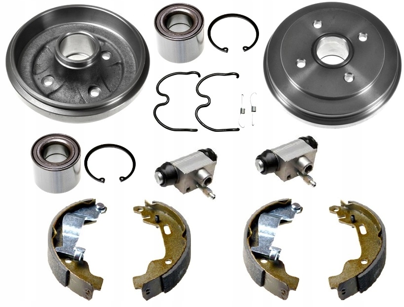 Bebny szczeki OPEL AGILA I bez ABS KPL TYL 200mm