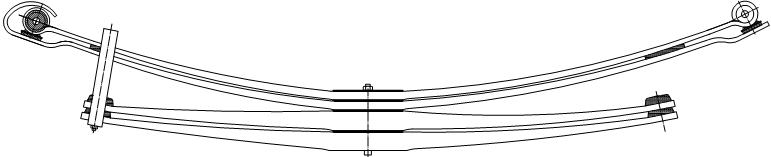 1467 - РЕСОРА РЕСОРИ МЕРСЕДЕС 1314 1317 1320 1324 ЗАДНЯ 4П