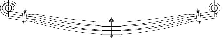 4034 - РЕССОРА РЕССОРЫ SCANIA 92 112 142 ПЕРЕДНИЙ 3P