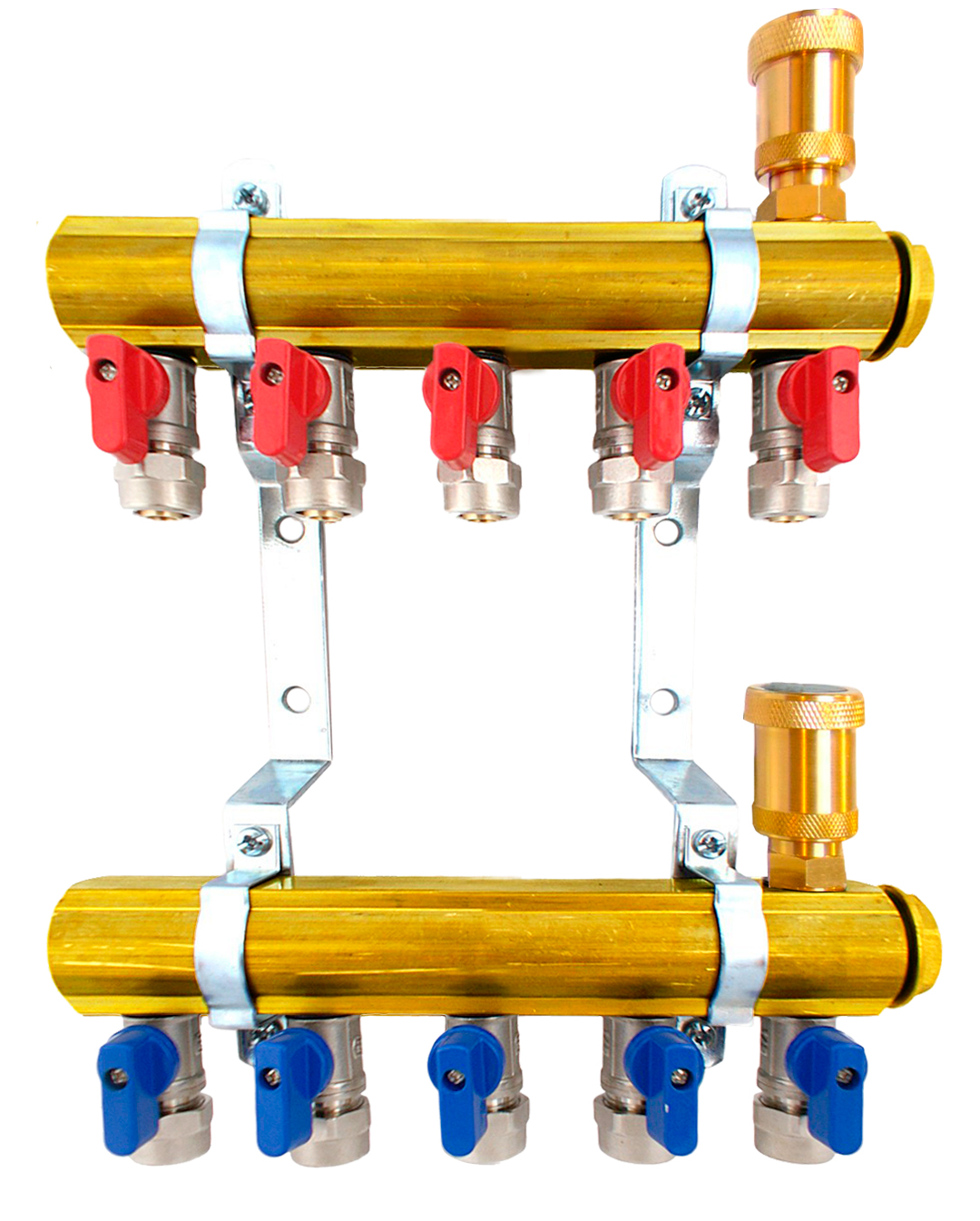 Rozdeľovač C.o. 5-sekčný komplet ventilov pex 16