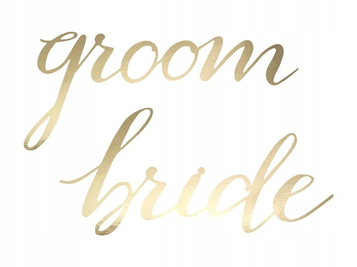 

Napis napisy srebrny Bride Groom dekoracja tło