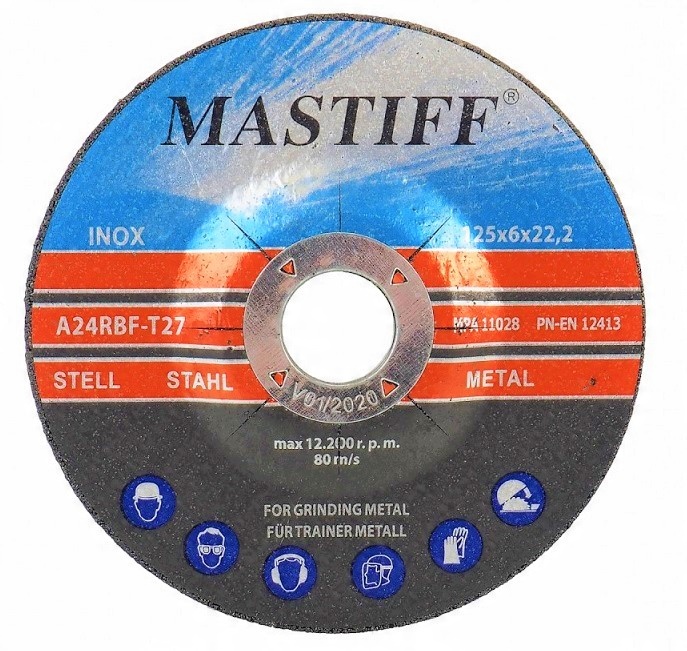 

Tarcza Tarcze Do Szlifowania Metalu 125 x 6mm 5szt