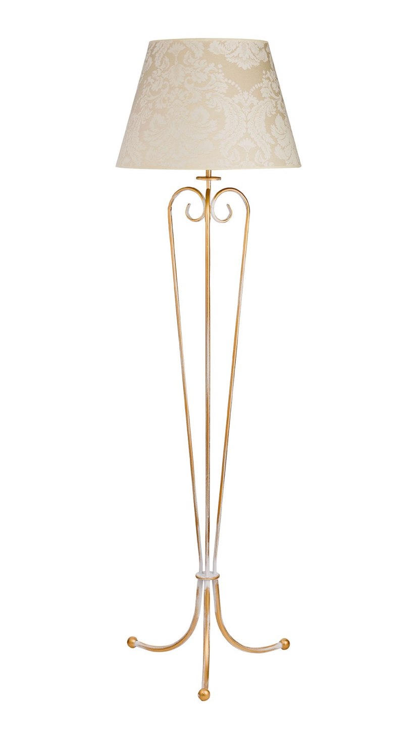 Stylowa Lampa Podlogowa Abazurem Sofia Salon Ecrie 6893889660 Allegro Pl