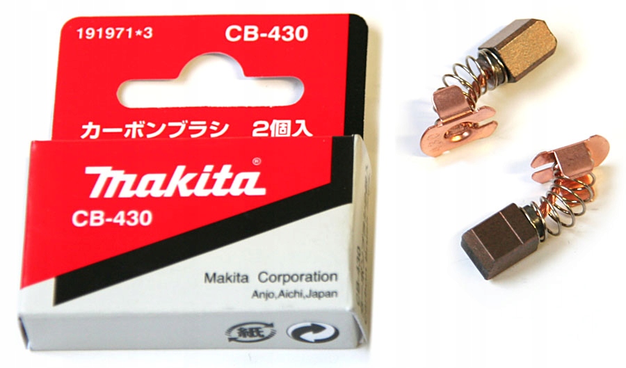 

Makita CB430 szczotki węglowe 191971-3 Oryginał