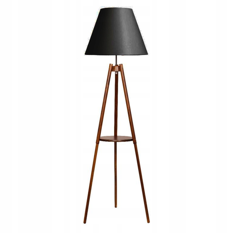 

Lampy,lampa Stojąca Podłogowa LS-20 Drewno Abażur