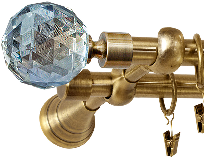 

Karnisz Crystal 440 cm Podwójny 4,4 karnisze fi 19