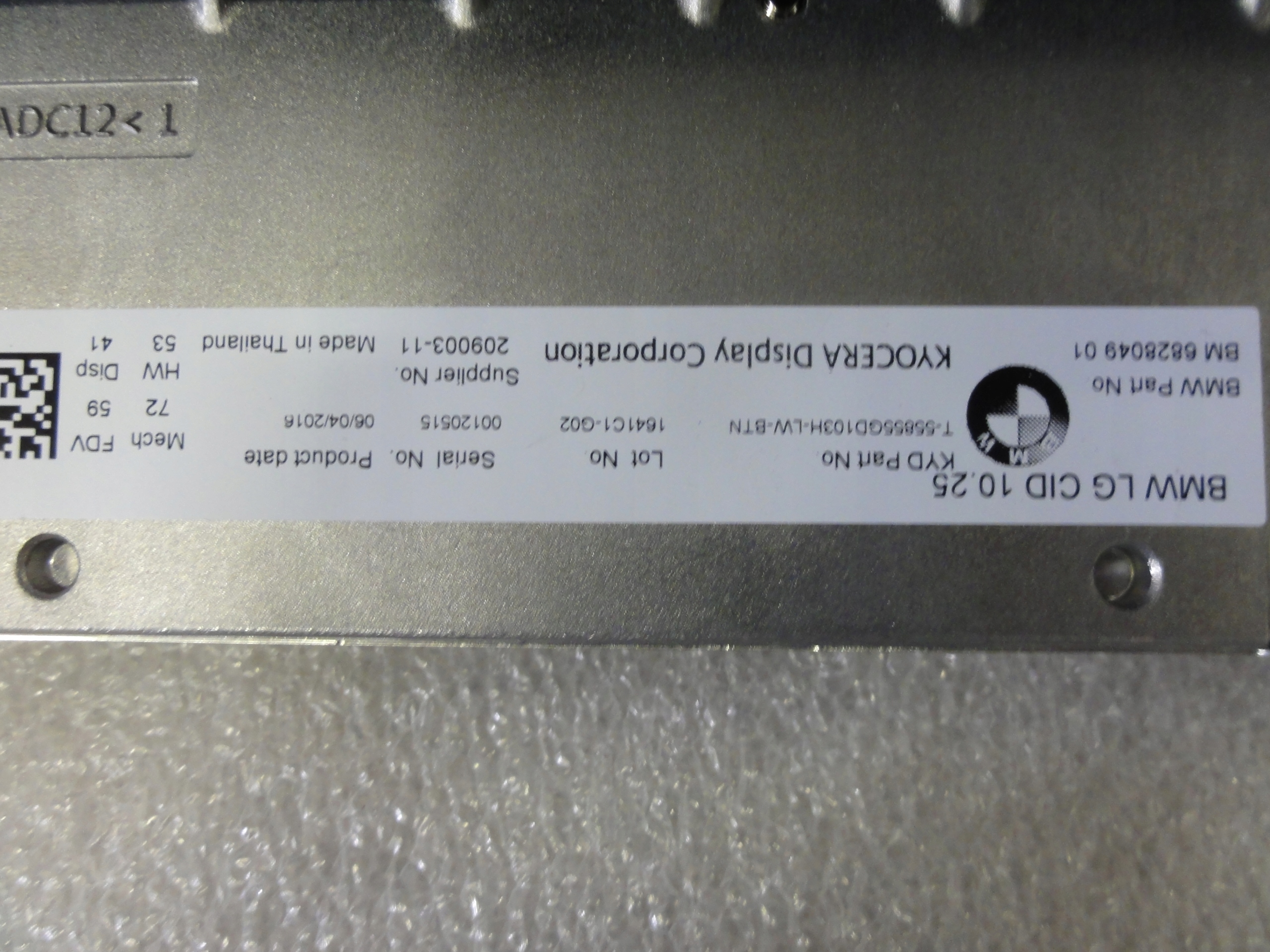 BMW 7 G11 G12 10,25 Evo