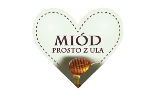 

Etykiety 50 szt Serce Miód prosto z ula