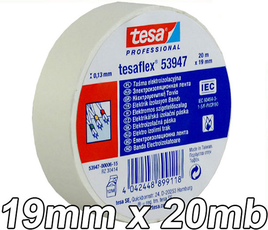 

Tesa 53947 Taśma Izolacyjna 19mm/20m Biała