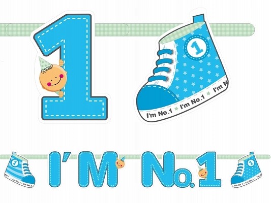 

Baner urodzinowy pierwsze urodziny i'm numer 1
