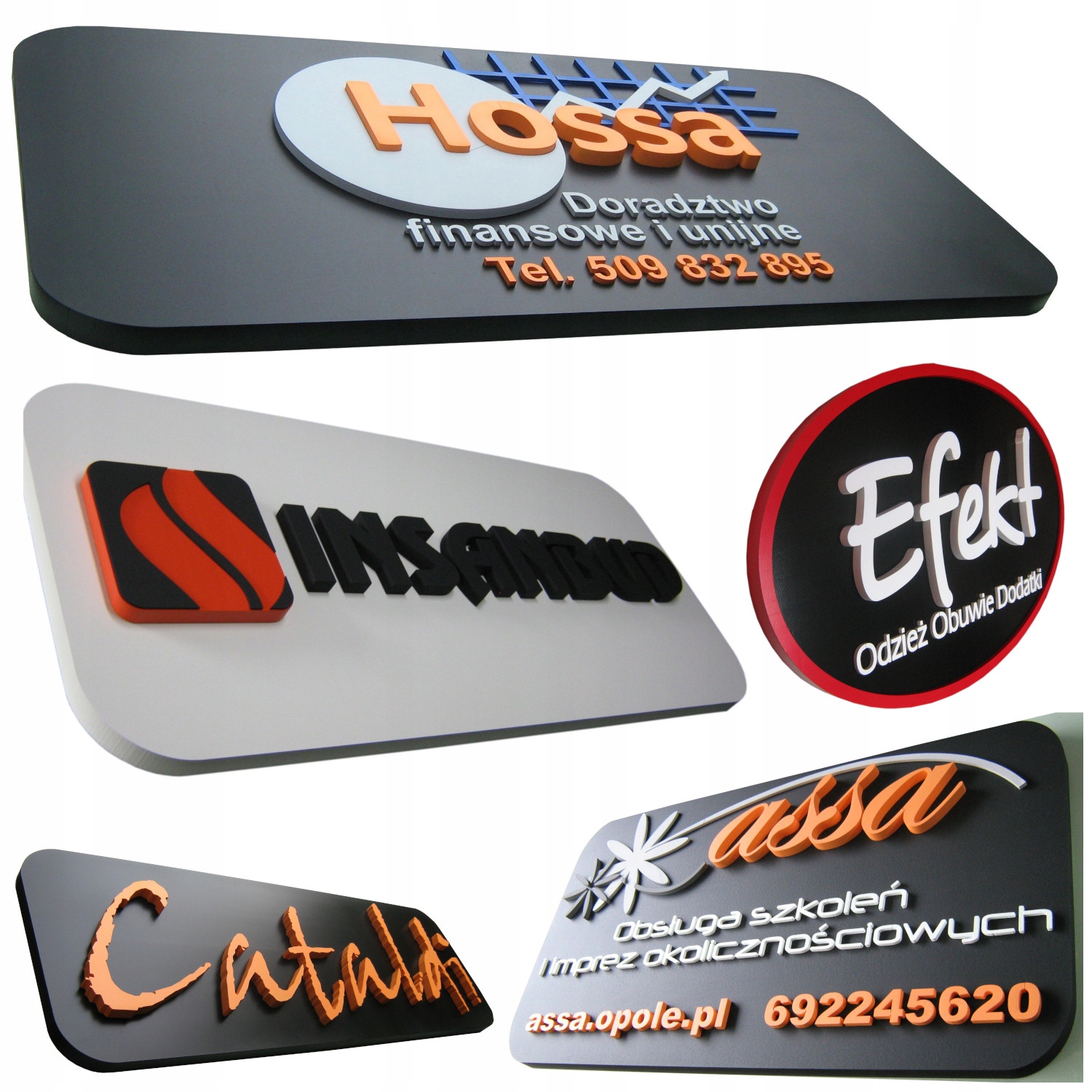 Logo PRZESTRZENNE NA ELEWACJĘ, NAPISY, LITERY 3D Marka inny