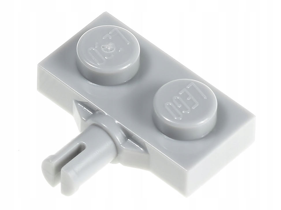 

Lego Płytka z pinem 1x2 21445 szara jasna 2 szt.