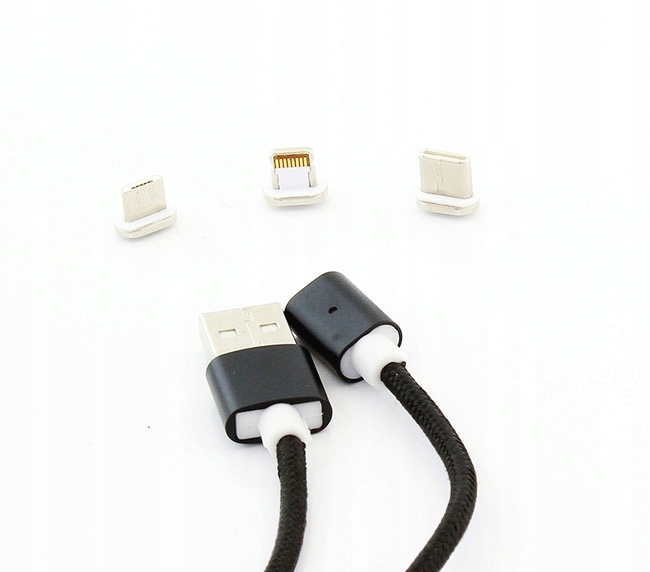 

Kabel Magnetyczny 3 w 1 Usbc MicroUSB Apple na Usb