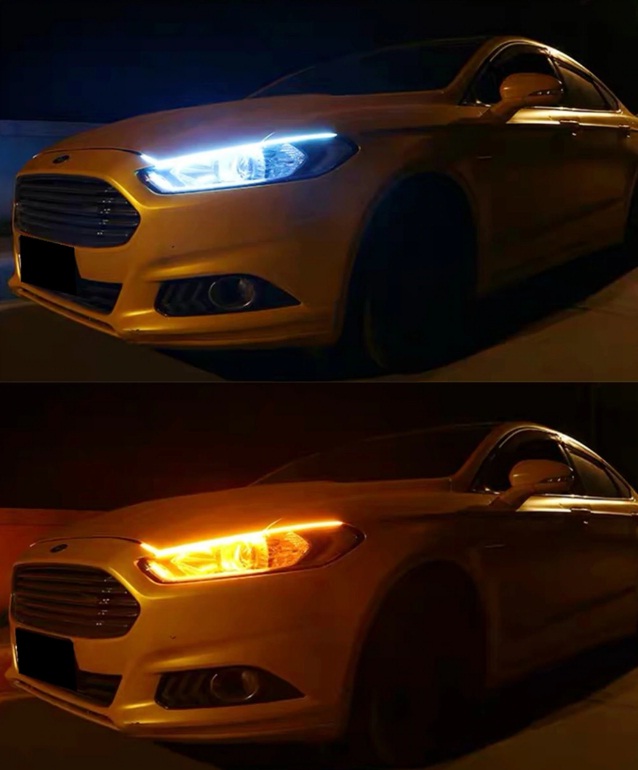 Ультра FLEX тонкий DRL LED течет динамический руль