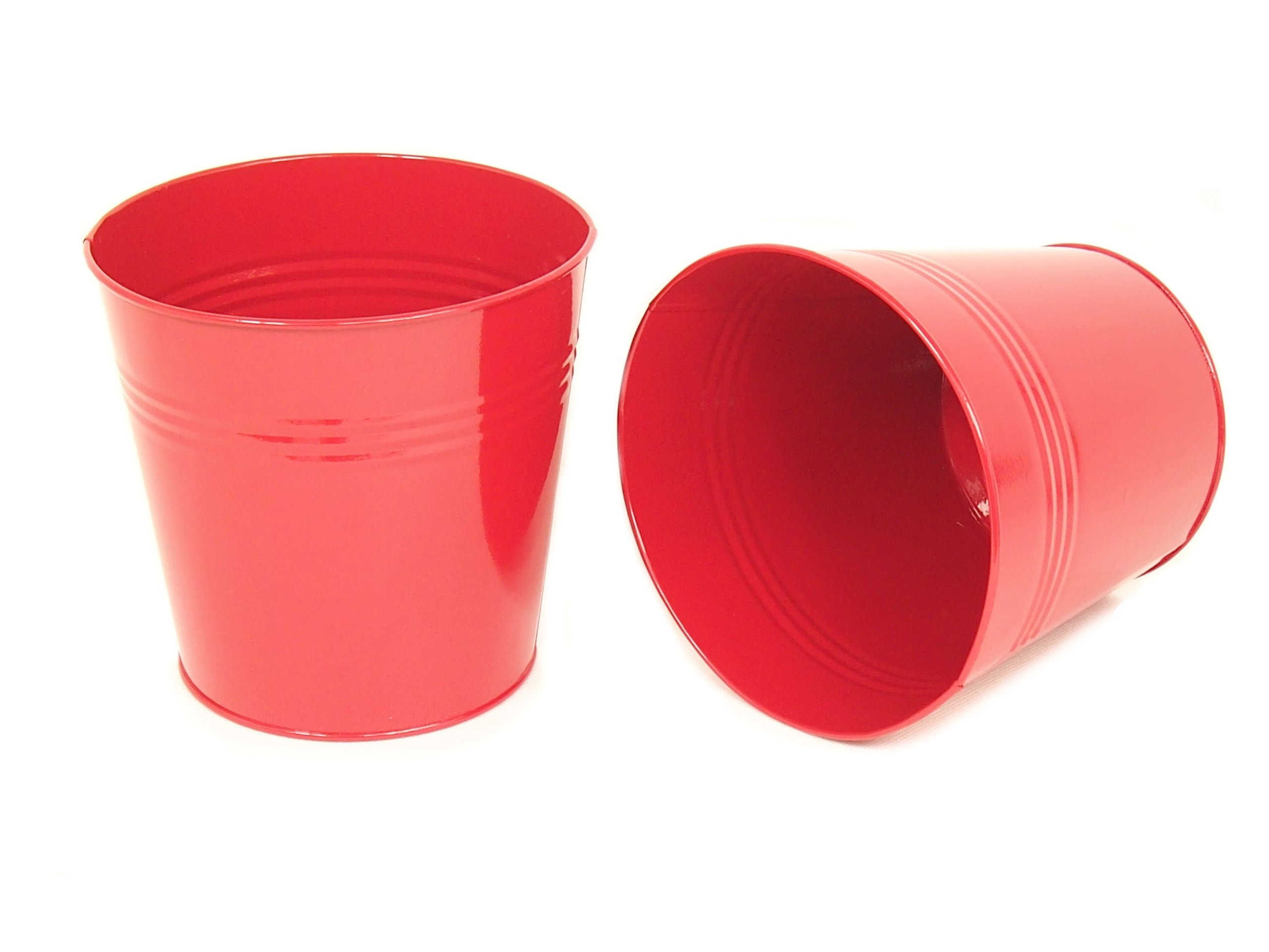 

Doniczka Osłona Doniczki metalowa czerwona 19,5 cm