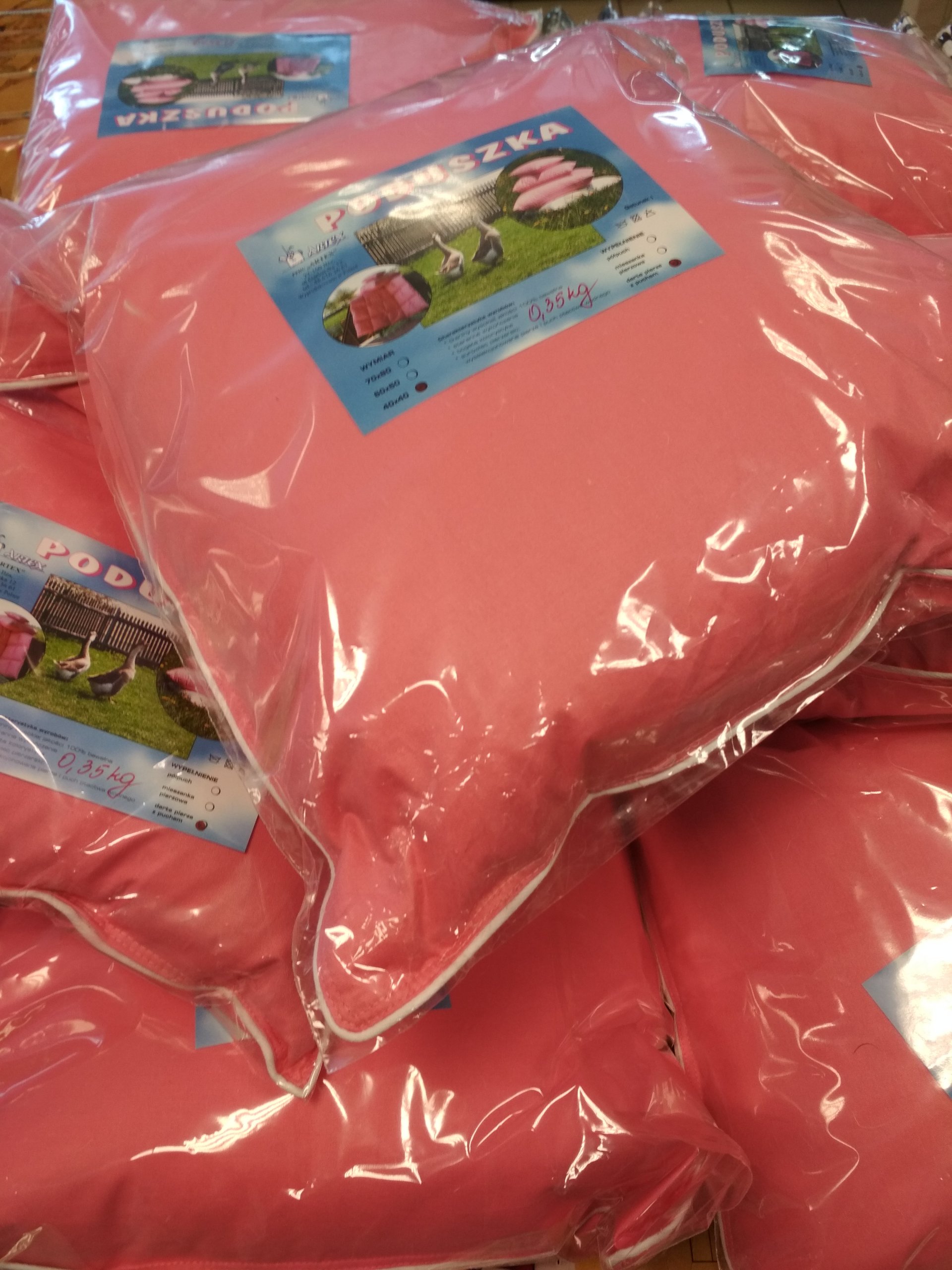 PODUSZKA JASIEK PIERZE DARTE PIÓRO PUCH 40x40 Rodzaj Do spania