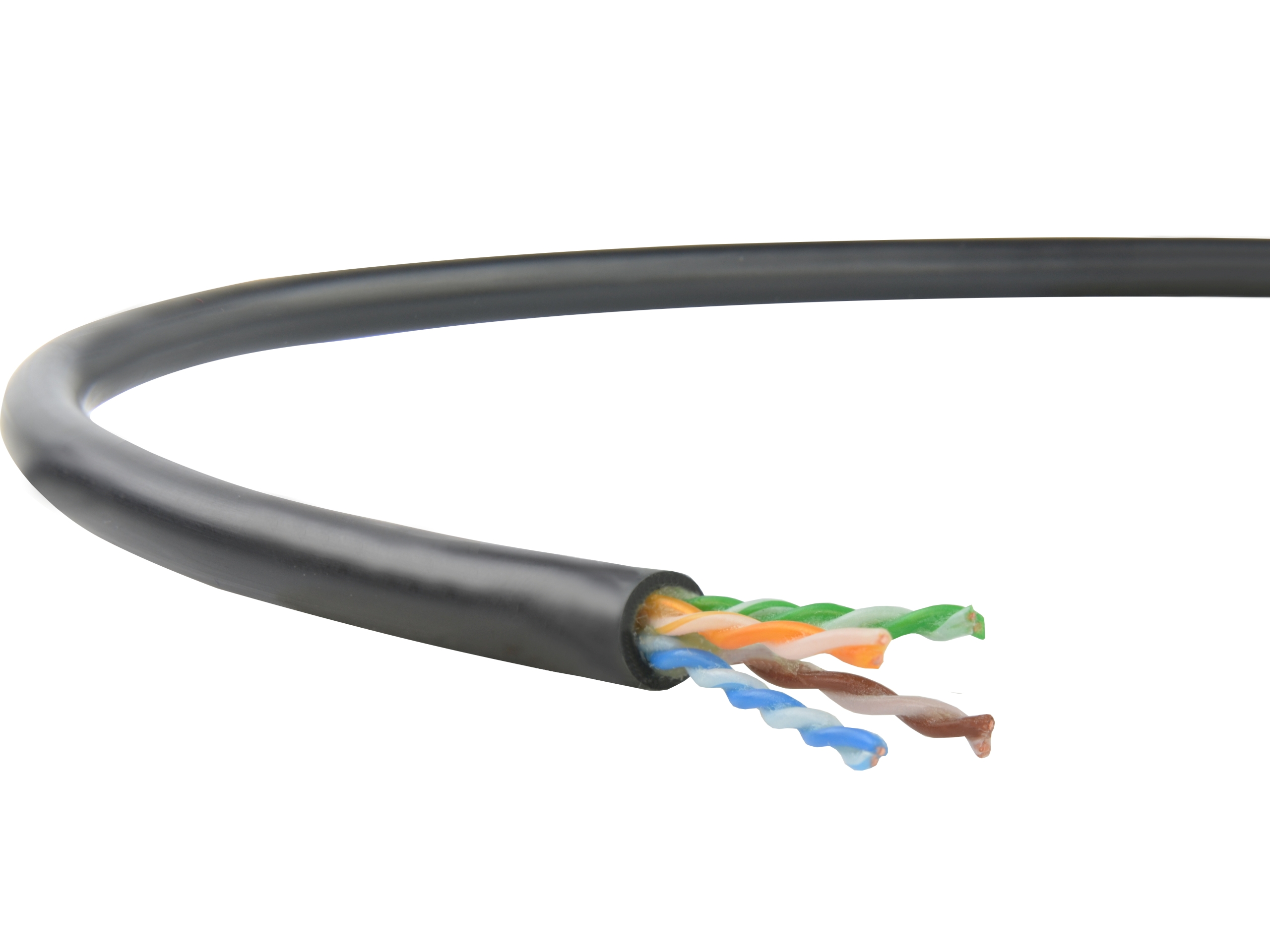 Skrętka komputerowa żelowana, ziemna UTPf Bitner 8x0,5 - 1m Kod producenta TI0012