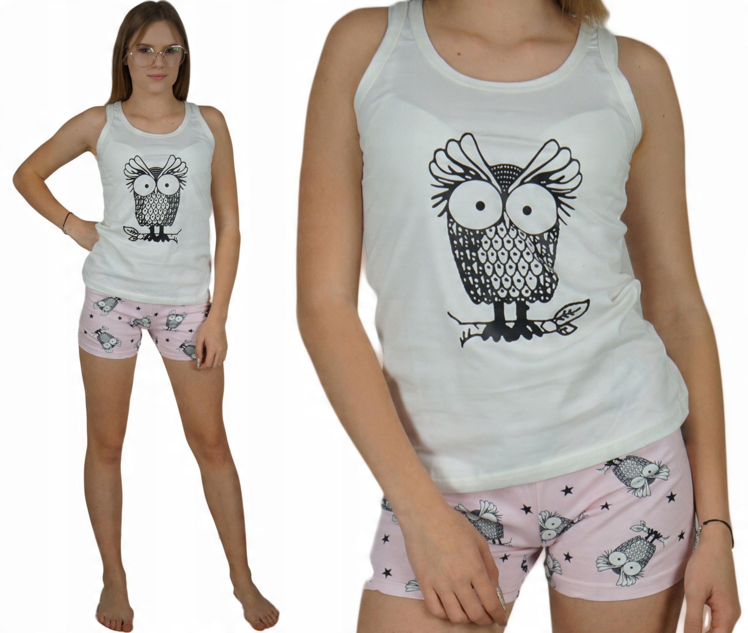 

Piżama L/XL 40/42 komplet koszulka szorty