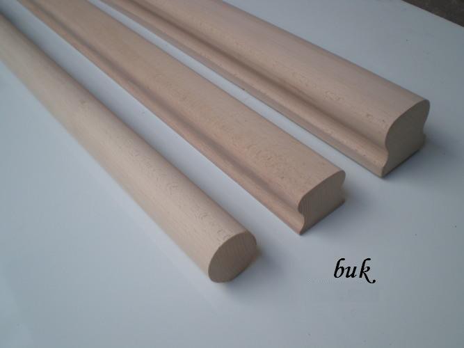 PORĘCZ DREWNIANA SOSNOWA OMEGA - POCHWYT - 45x55mm Materiał drewno