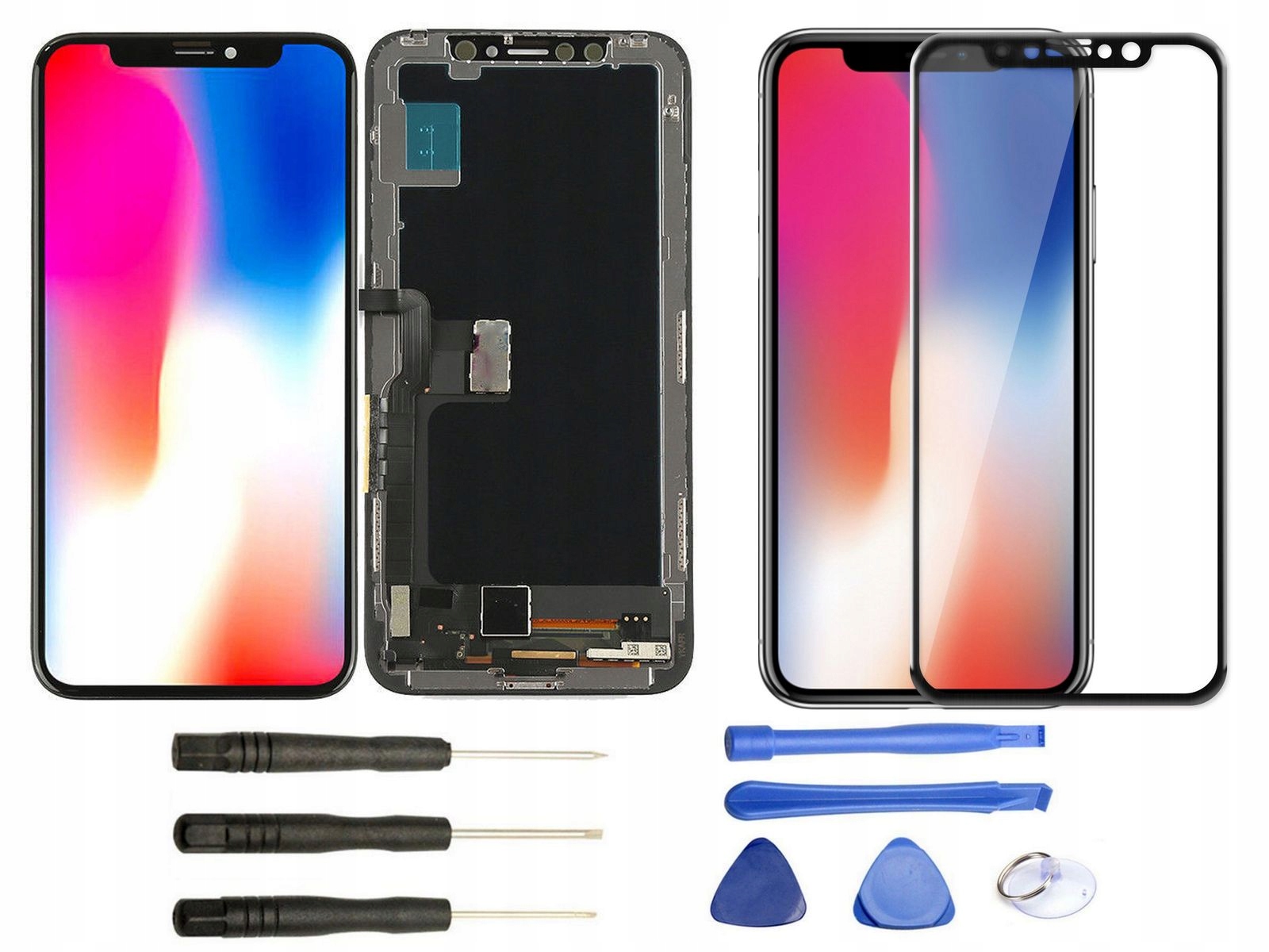 ЖК-ДИСПЛЕЙ ДЛЯ APPLE IPHONE X TFT + ПОЛНОЕ СТЕКЛО - Vroda