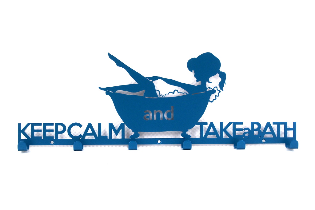 Для ванной комнаты вешалка настенная для полотенец Take a bath