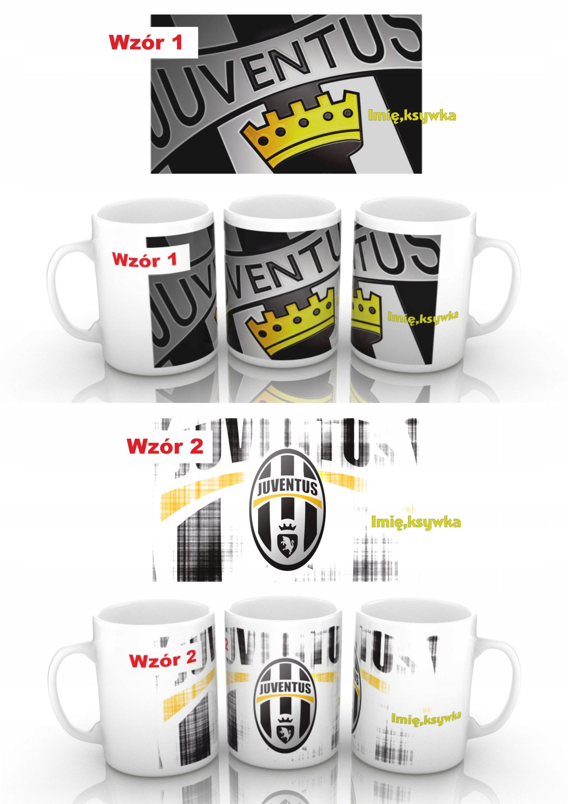 FOTOKUBEK JUVENTUS TURYN na Prezent Marka inny