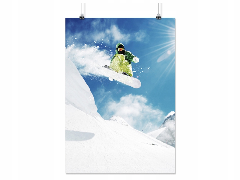 

Plakat Sporty Zimowe Zima 90x60 CM 14 Wzorów Mat