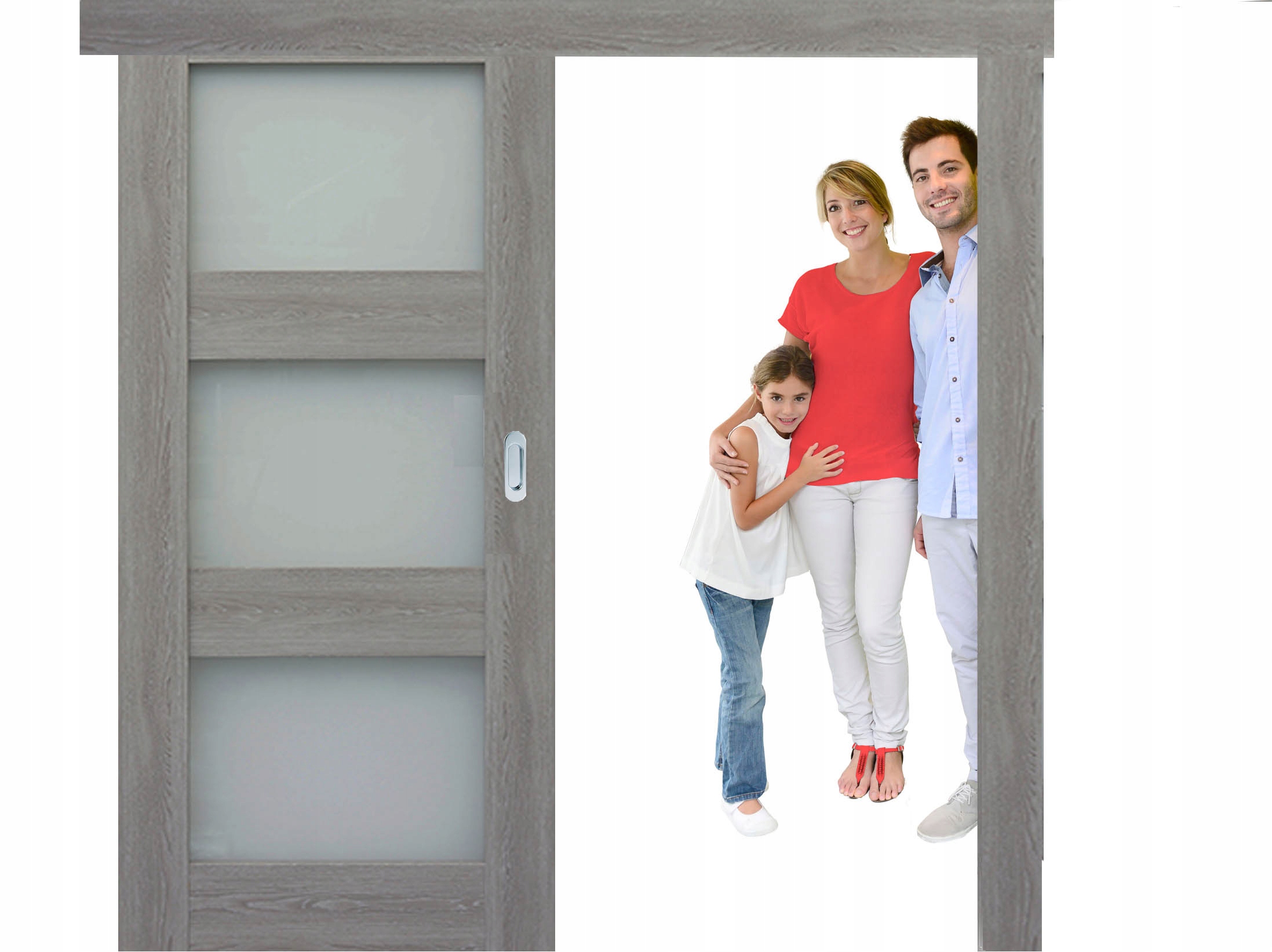 

Drzwi wewnętrzne Windoor Tre Przesuwne - komplet