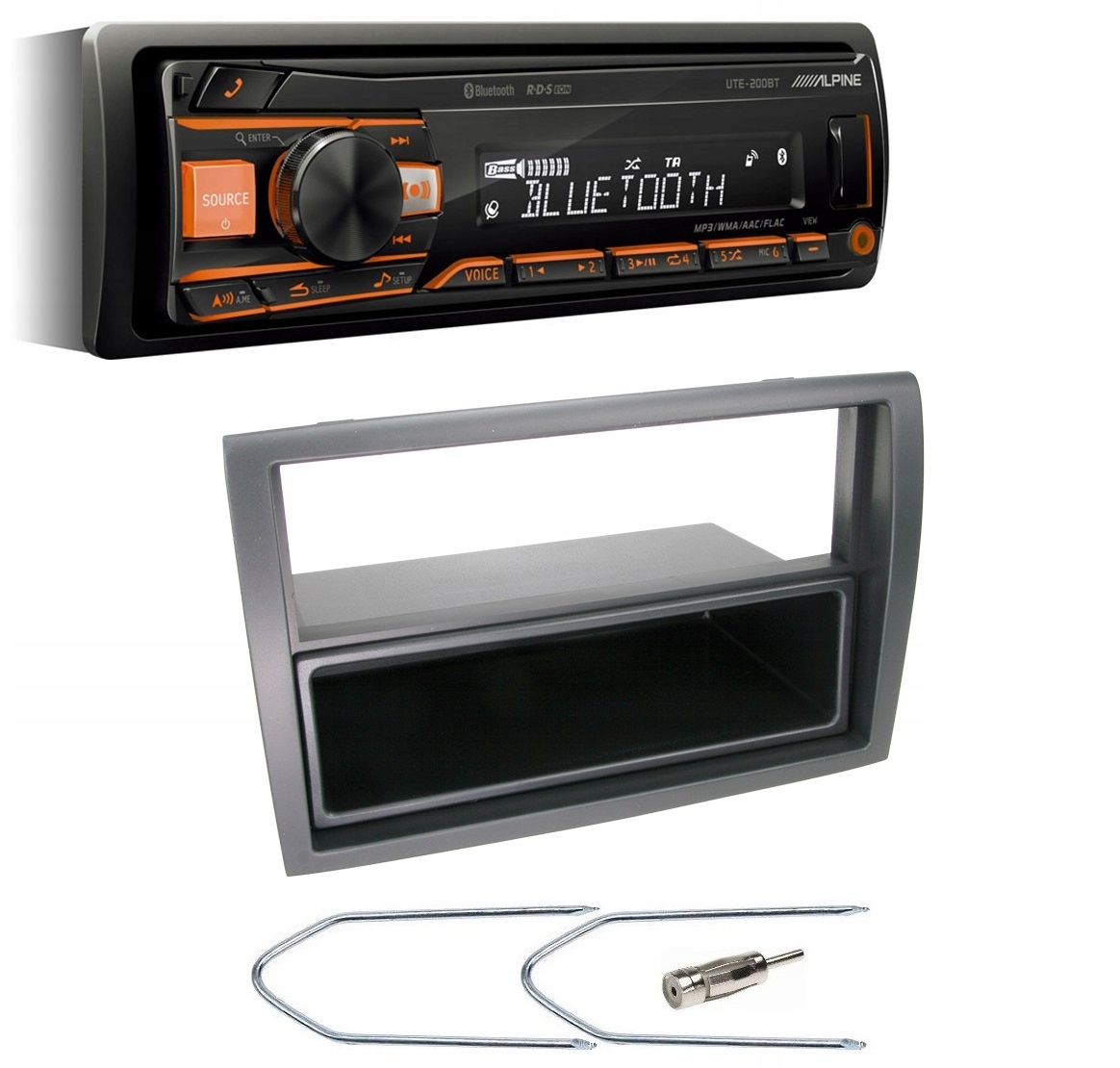 Alpine UTE-200BT Bluetooth autorádio Citroen Jumper rámik na kľúče