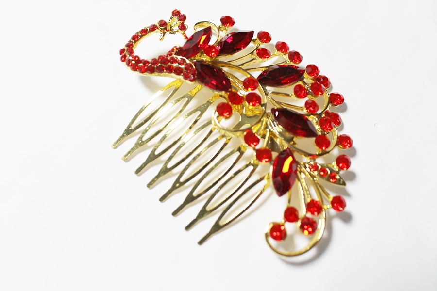 ŚLUB Ekskluzywny grzebień do włosów ŁABĘDŹ Kolor dominujący wielokolorowy