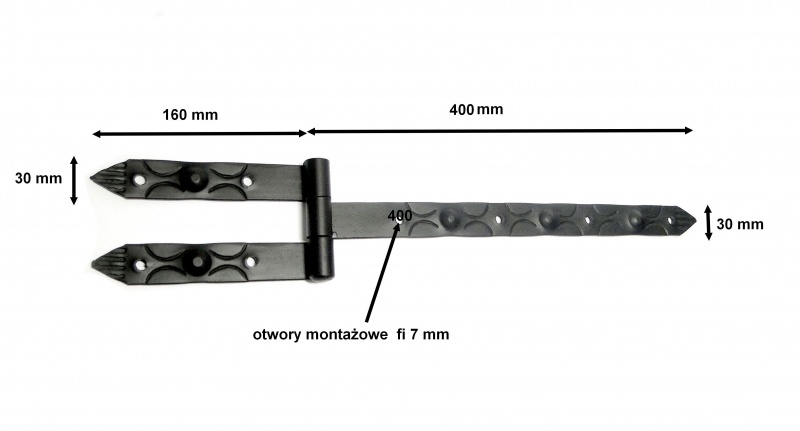 

Zawias Pasowy Do Okiennic Kątowy Kuty Prosty 400mm