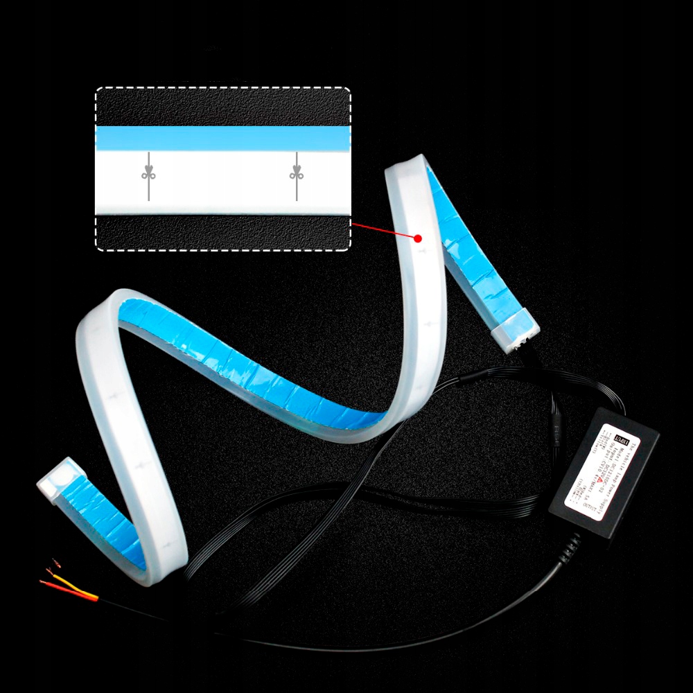 SWIATLA DRL LED PLYWAJACY KIERUNKOWSKAZ DYNAMICZNE Power 6 W