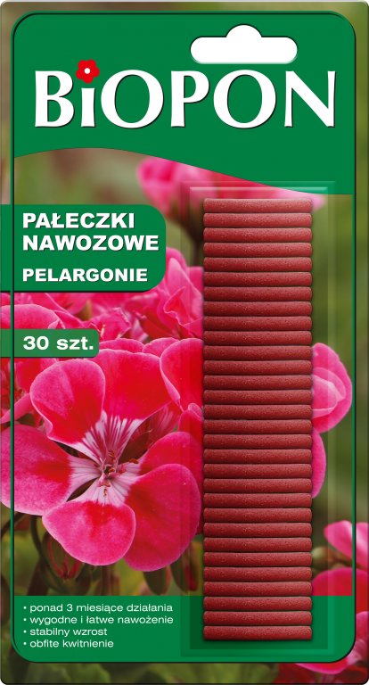 

Biopon Pałeczki Nawozowe Do Pelargonii 30 Sztuk