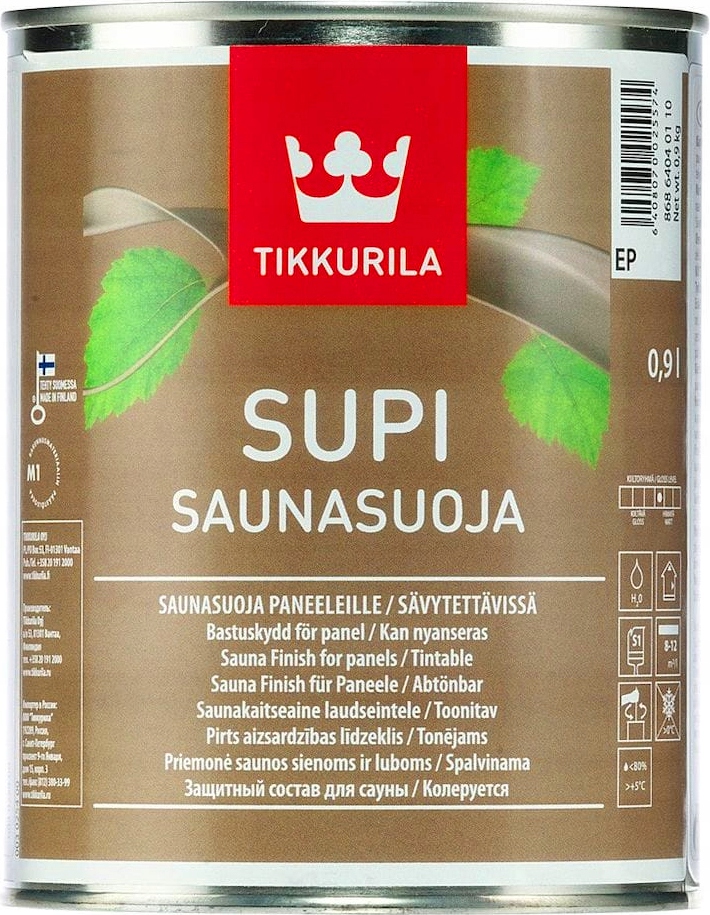 

Lakier do sauny Tikkurila Supi Saunasuoja 0,9L