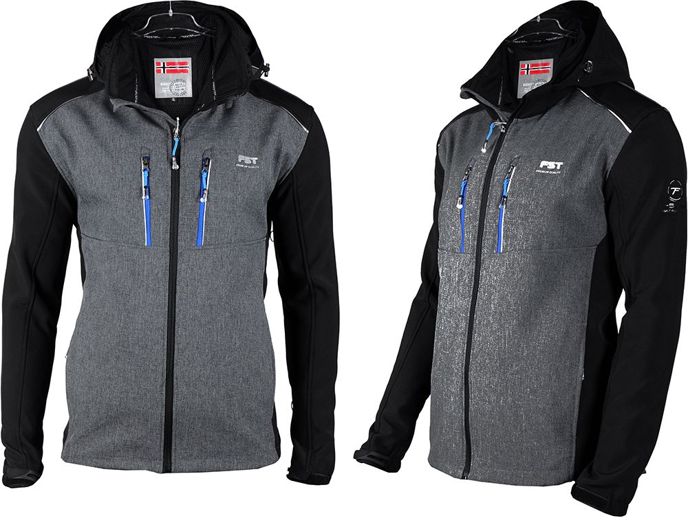 

Męska Kurtka Przejściowa Soft Fst-tech #GREY#r.M