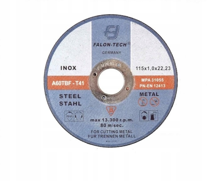 TARCZE DO CIĘCIA METALU INOX 115/1 mm FALONTECH