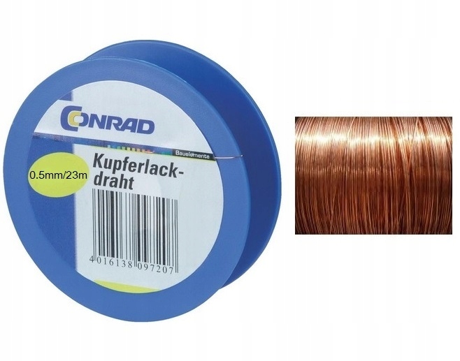 

Szpula Drut Miedziany 23mb/0.5mm Drucik Z Miedzi