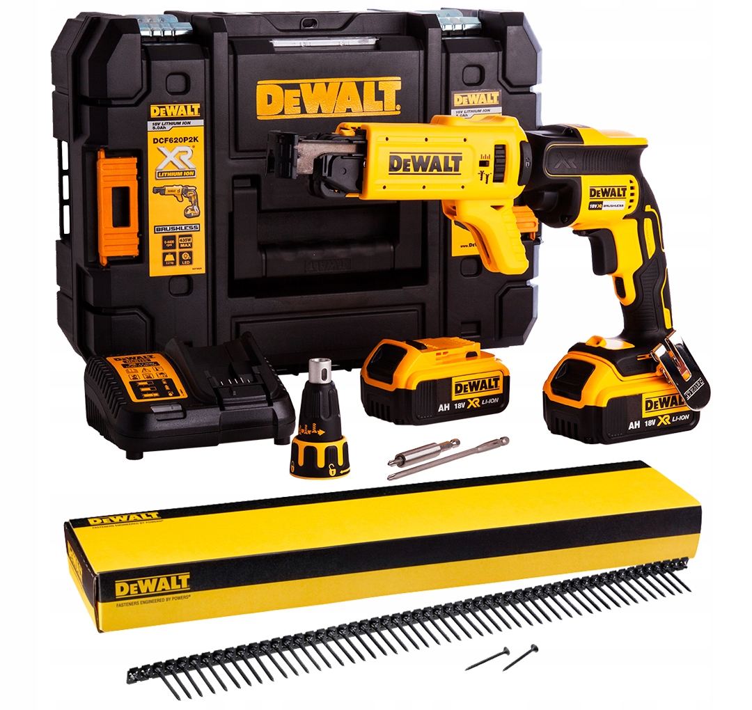 

DeWalt DCF620P2K Wkrętarka 18V Do Płyt G-k +wkręty