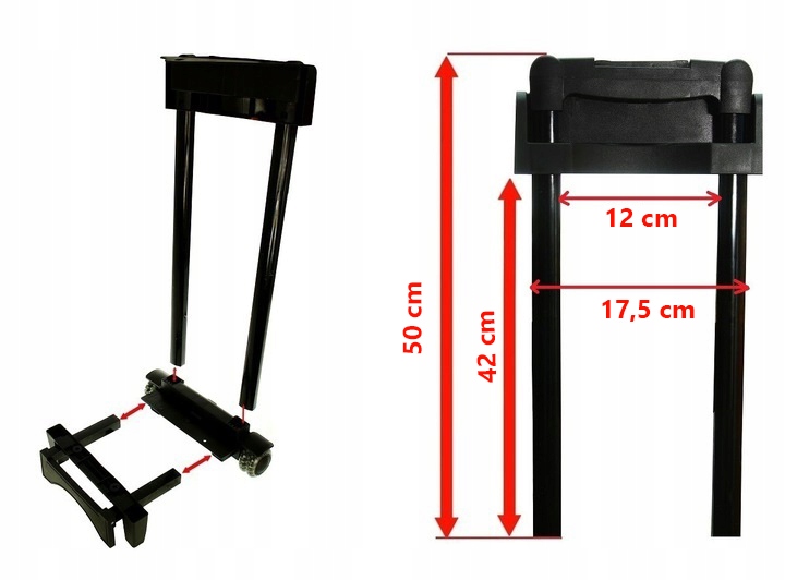 STELAŻ 50 DO WALIZKI CZĘŚCI KÓŁKA TELESKOP 801 301 Kolor wielokolorowy