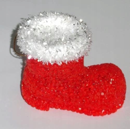 ŚWIECĄCY BUT MIKOŁAJA OZDOBA LED ZAWIESZKA (7076) Marka inna