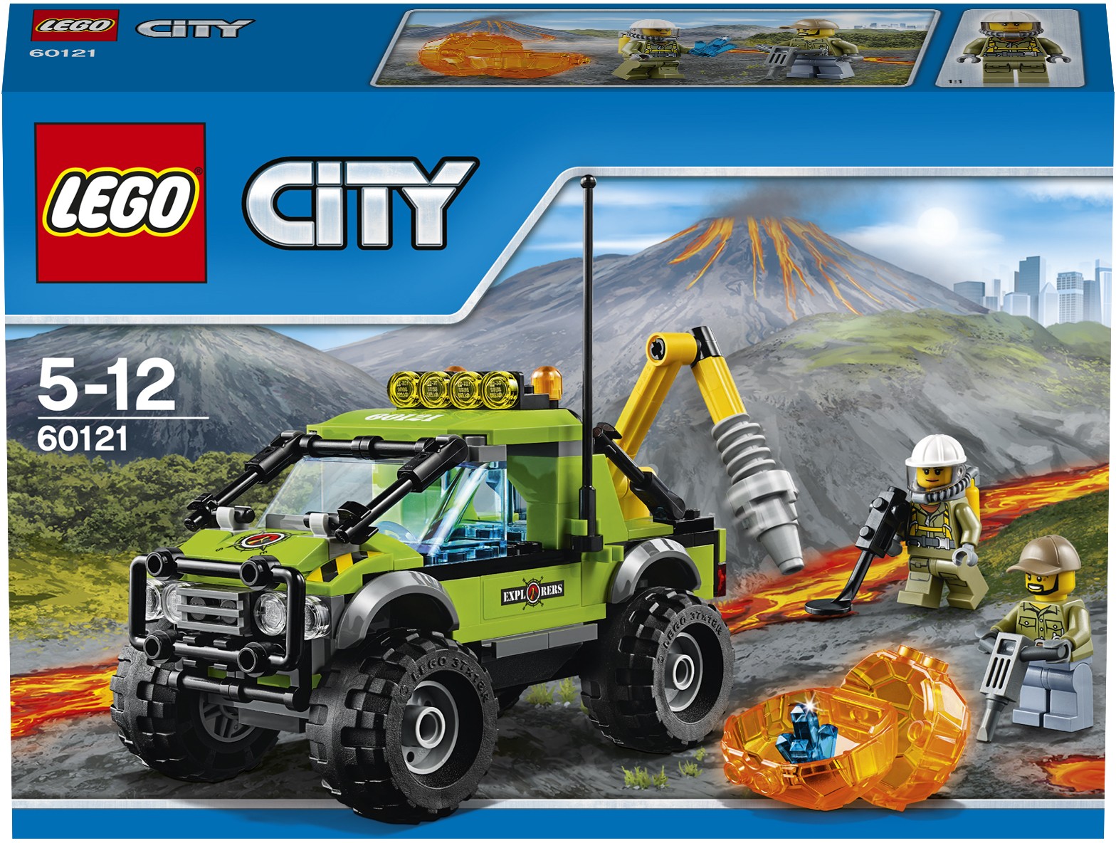 lego City 60121 Auto Wulkanologów Wulkan 24 klocki