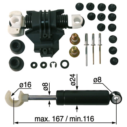 50175270 - Цилиндр / longitudinal shock absorption of the Grammer Seat set