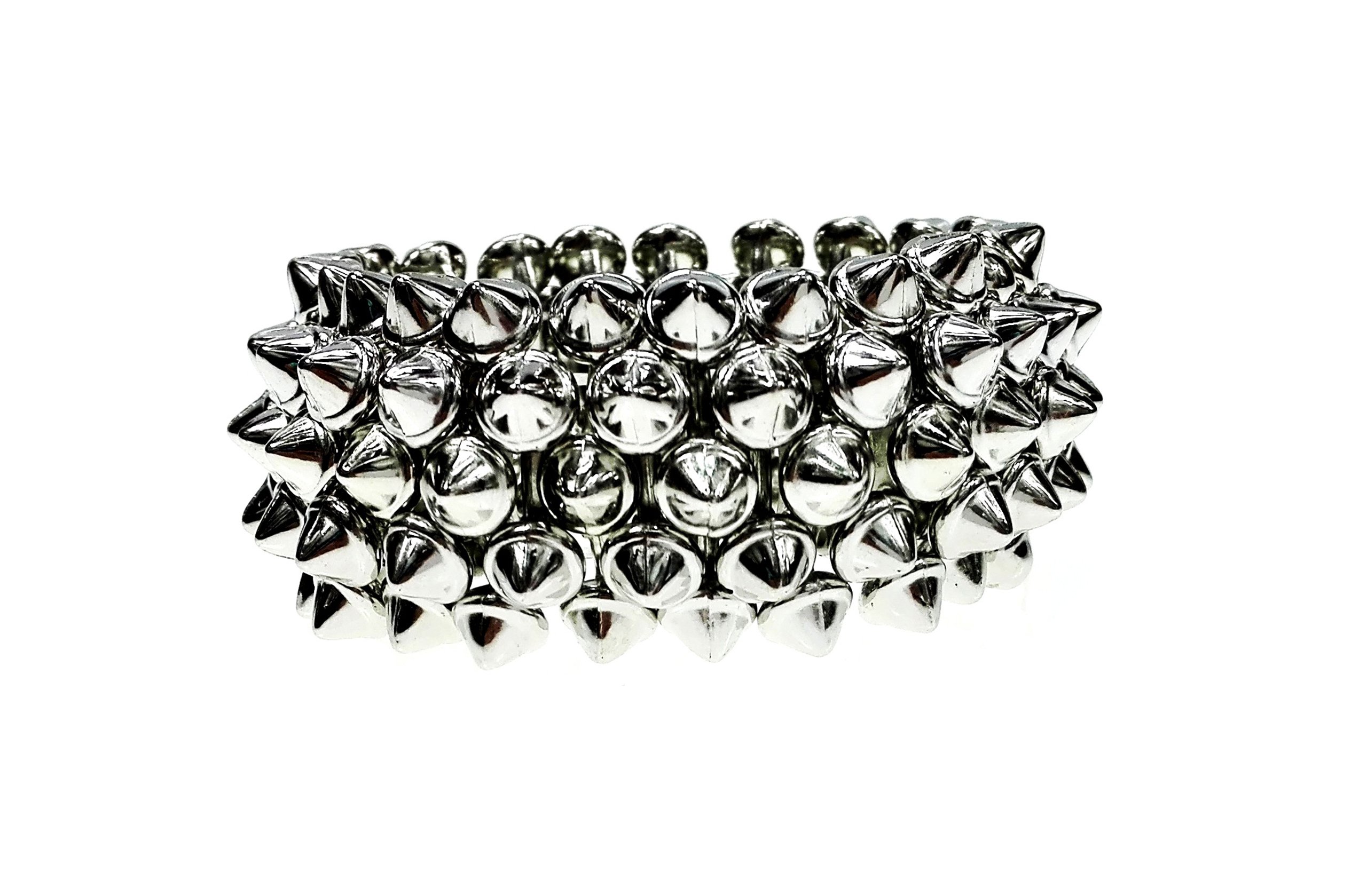 

B2105-2 Bransoletka bangle kolce glam rock