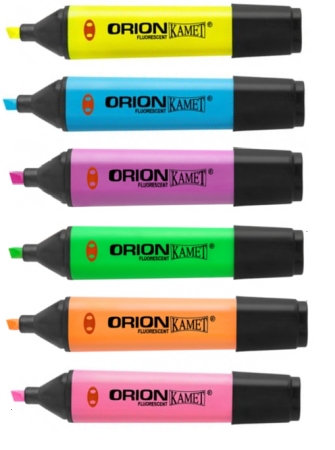 

Kolorowy Neonowy zakreślacz Orion Kamet 5szt MIX