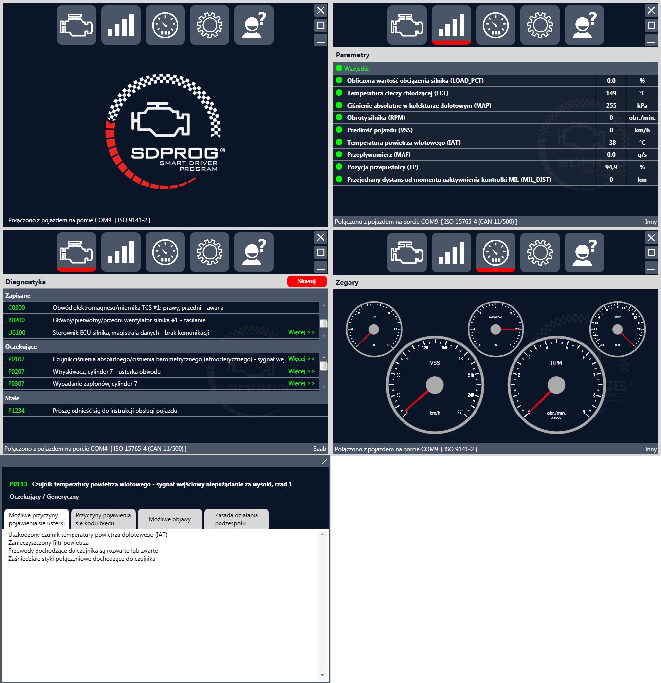 Interfejs diagnostyczny Bluetooth BT OBDII +SDPROG Marka Vgate