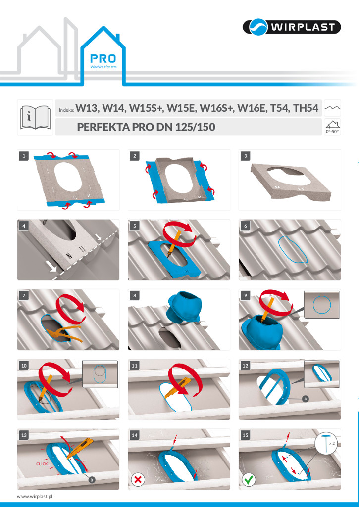 BLACHOTRAPEZ Germania - Kominek wentylacyjny125 Waga produktu z opakowaniem jednostkowym 2.5 kg