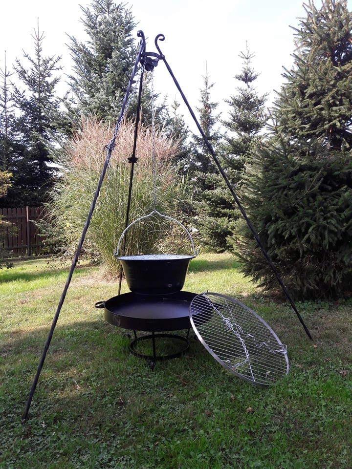 GRILL TRÓJNÓG PATELNIA 2w1 +KOCIOŁEK 10+POKRYWKA Producent inna