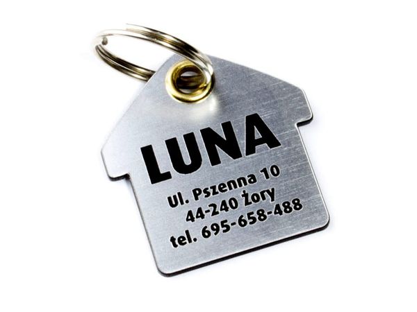 

Identyfikator Adresówka dla Psa, Kota Domek