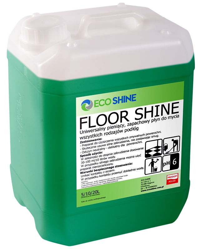 Levně Eco Shine Floor Shine Profesionální prostředek na mytí podlah 5L